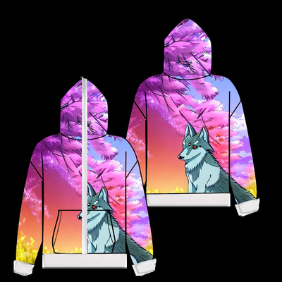 خرید چند سبک دیجیتال 3D Sublimation Zip Up Hoodie تمام چاپ بر روی تقاضا سبک وزن online manufacture